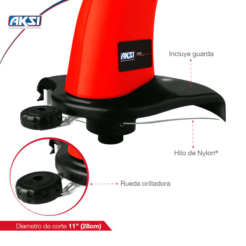 Desbrozadora Eléctrica Aksi 500W 11" PRO
