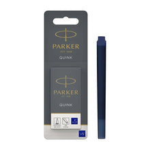 5 Repuestos Cartucho Refil Tinta Pluma Fuente Parker Color Azul