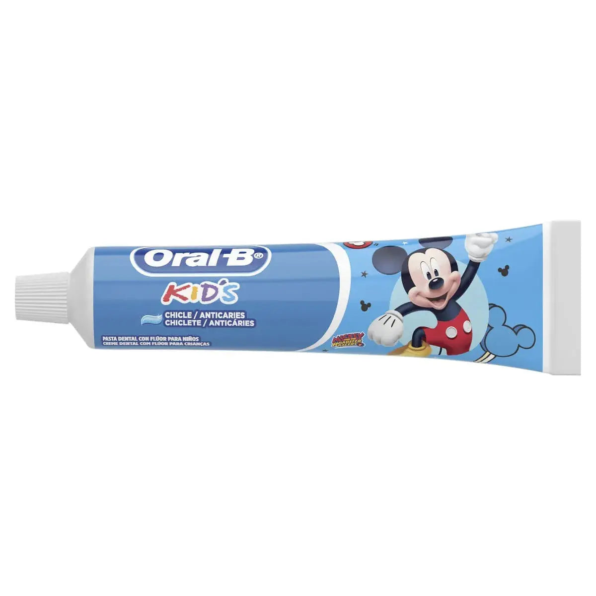 Pasta Dental Para Niños Oral-b Kids Mickey Mouse 37ml Chicle - KCTS - vista lateral