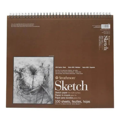 Block Cuaderno Dibujo Bocetos Strathmore Serie 400 35.5x43cm 100 Hojas - Marchante MX