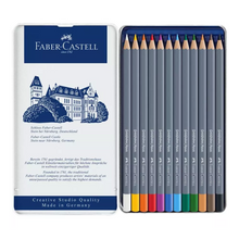 Lápices de Colores Acuarelables Faber Castell Profesional Goldfaber Aqua 12 Pz - MarchanteMX