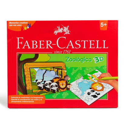 Marcadores Lavable Faber Castell Creativo Zoológico 3D 6 Pz - MarchanteMX