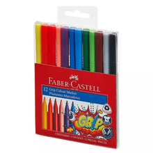 Plumones Grip Faber Castell Estuche 12 Pz - MarchanteMX