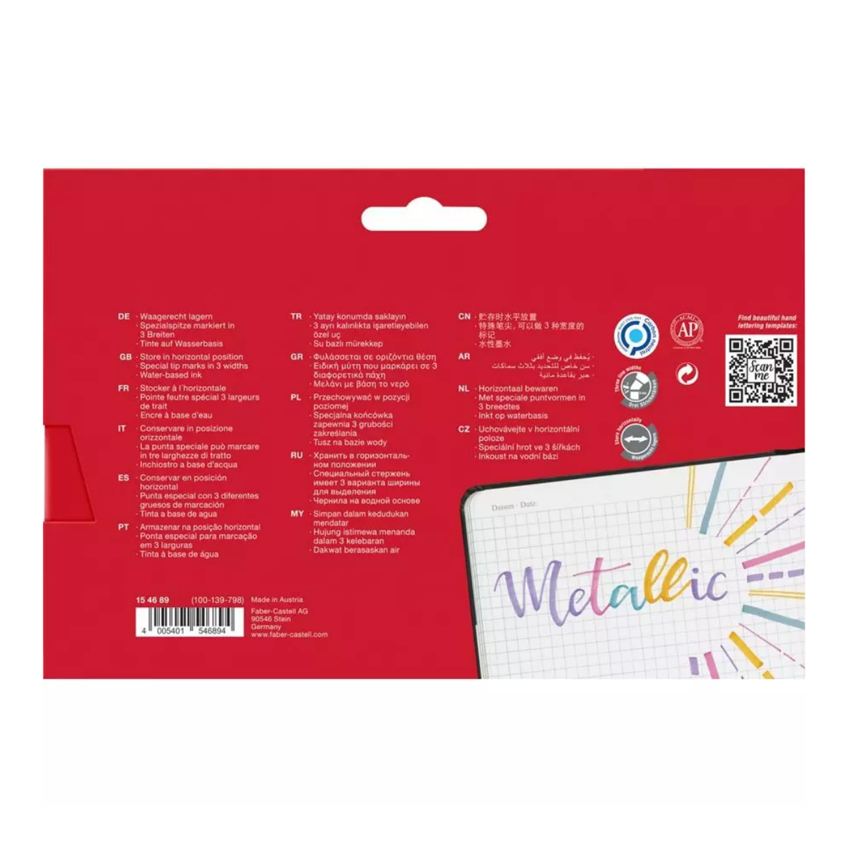 Marcador Efecto Metalico Faber Castell 8 Pz - MarchanteMX