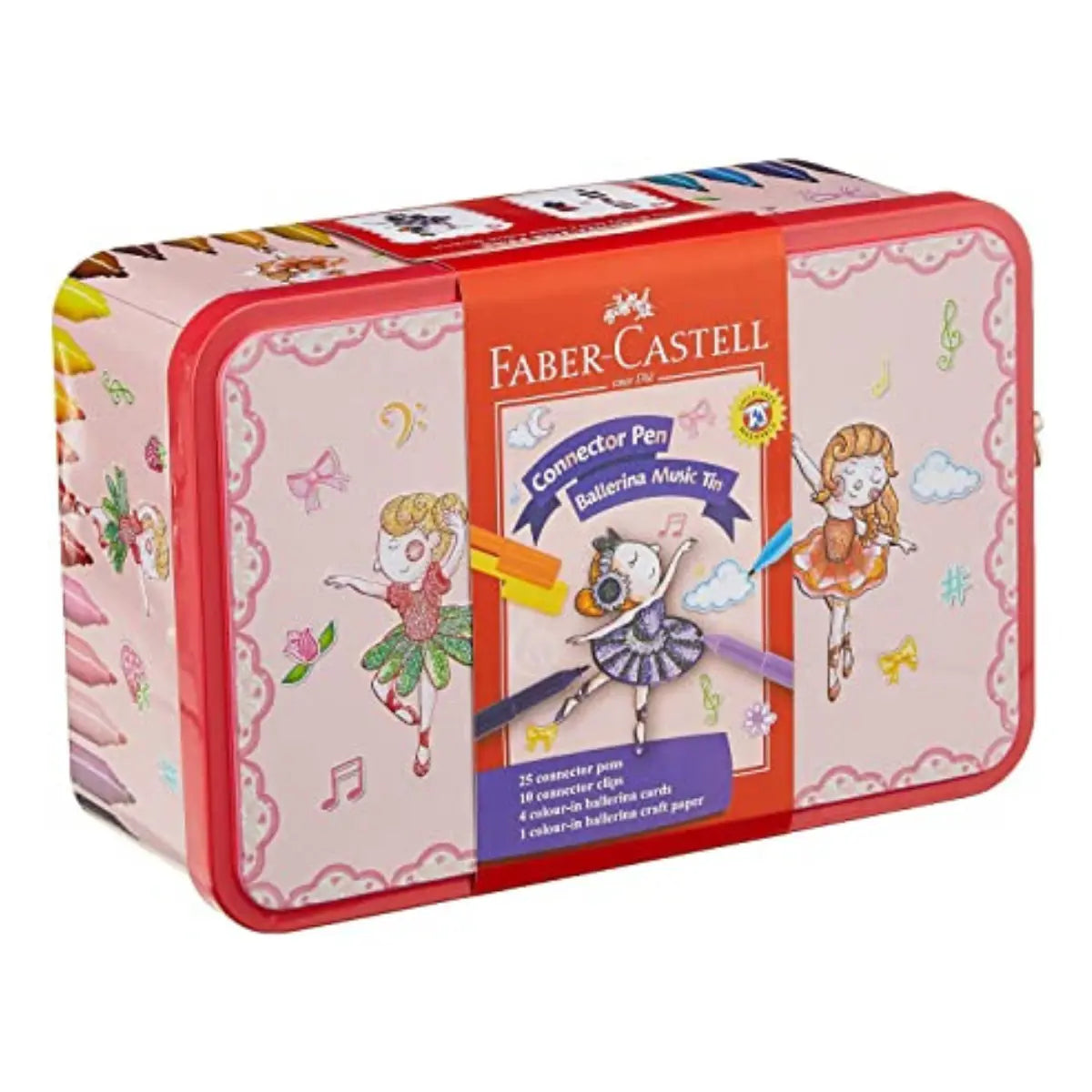 Plumones Faber Castell con Estuche Bailarina 25 Pz - Faber Castell - uso