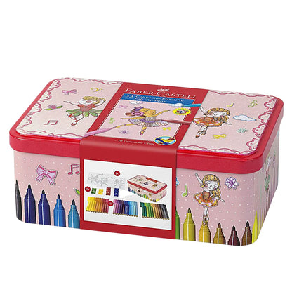 Plumones Faber Castell con Estuche Bailarina 25 Pz - Faber Castell - uso