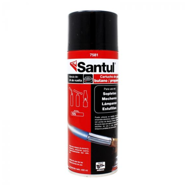 Cartucho gas butano 1/4 Santul