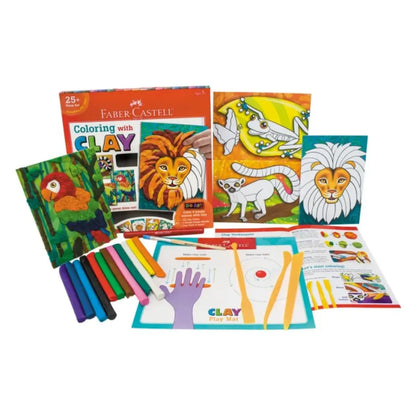 Kit Plastilina Faber Castell Clay Manualidades - Faber Castell - vista lateral