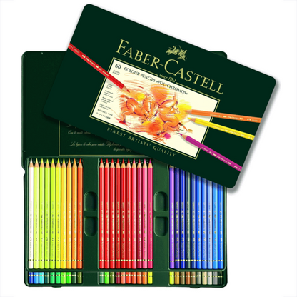 Lápices de Colores Faber Castell Polychromos Profesionales Premium 60 Pz - MarchanteMX