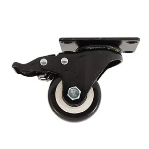 Rodaja PVC Negro Giratoria Freno 2 1/2" Dogotuls