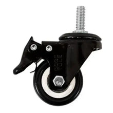 RODAJA PVC NEGRO ESPIGA ROSC 3/8 FRENO 2 - Dogotuls - vista lateral