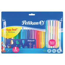 Plumones Lavables Incluye 6 Pastel Pelikan Markana Twist 24 Piezas