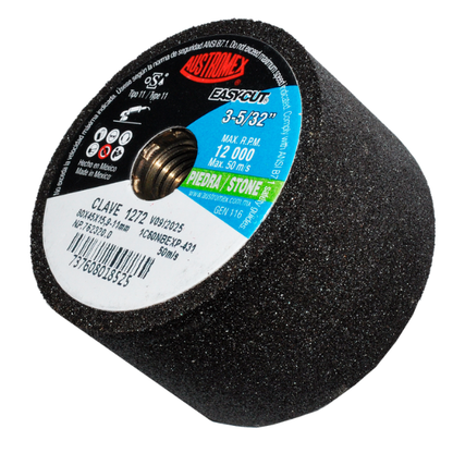 4 Piezas Copa Abrasiva Austromex Desbaste 80x45x15.9-11mm Grano 60