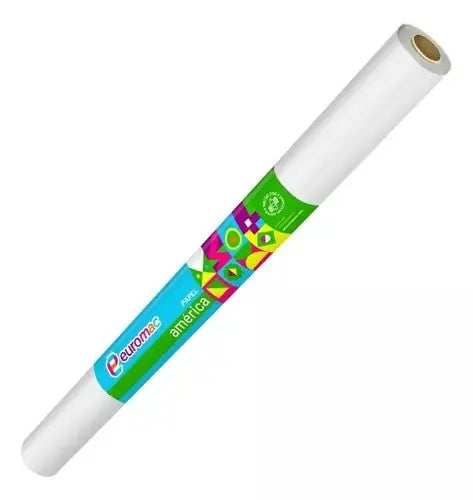 Papel America Euromac Rollo 70Cm x 25 Mts Color Blanco