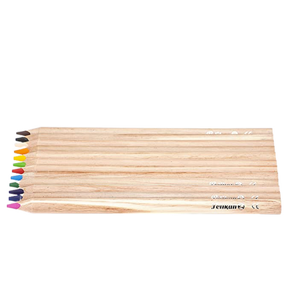 Lápices Colores Triangulares Jumbo Cuerpo Madera Pelikan 12 Piezas