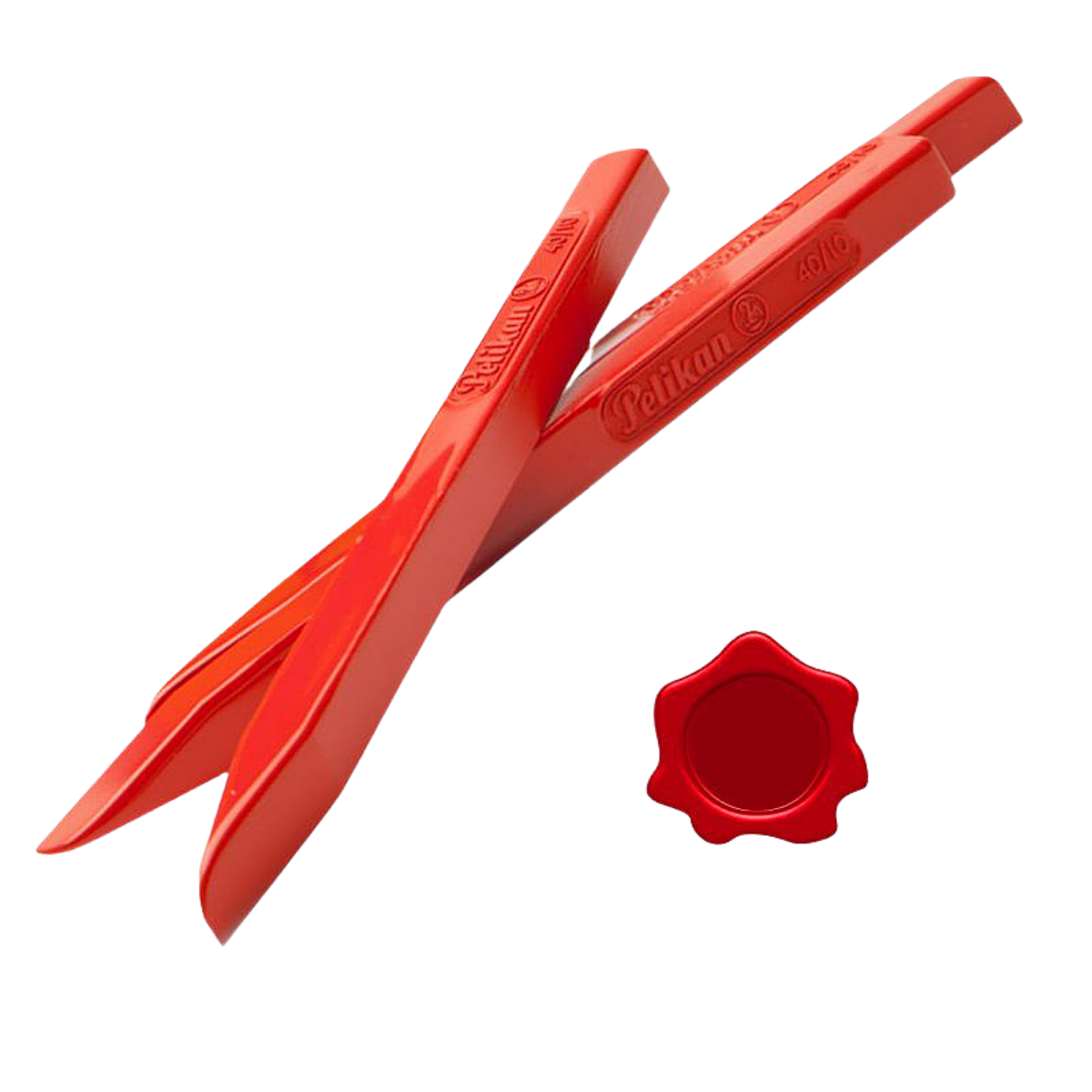 Barras Cera Lacre Rojo Sello Pelikan 10 Piezas