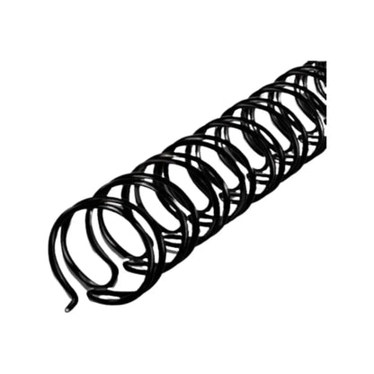 20 Arillos Metálicos Twinloop Gbc 3/8 75h C/negro Paso 3:1 GBC