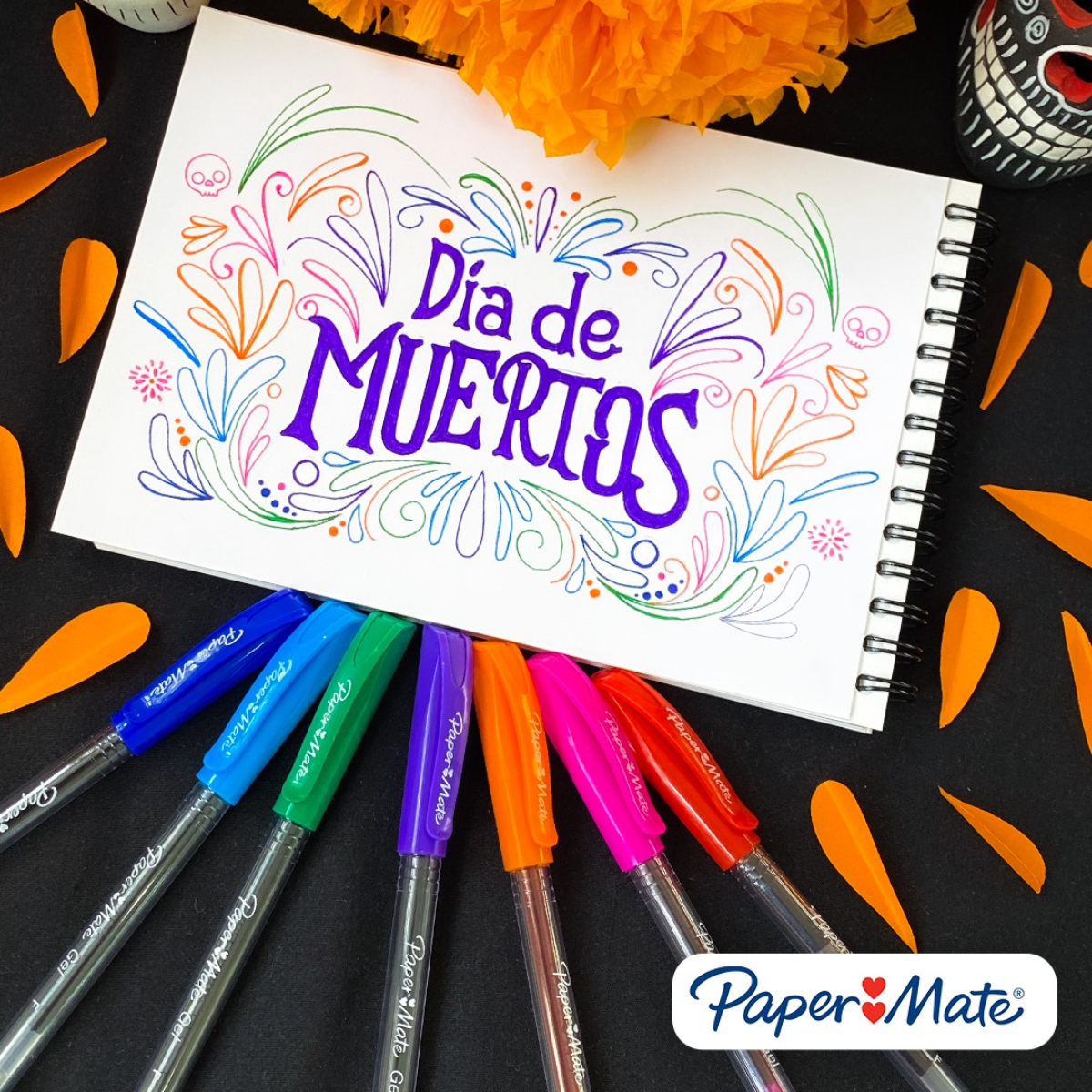 Plumas De Gel Paper Bolígrafos De Colores Mate Punto Fino 10 Piezas