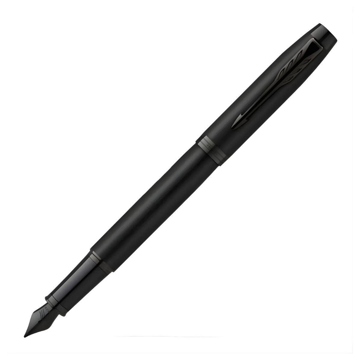 Pluma Fuente Parker Im Edición Achromatic Black Tinta Negra Negro Negro