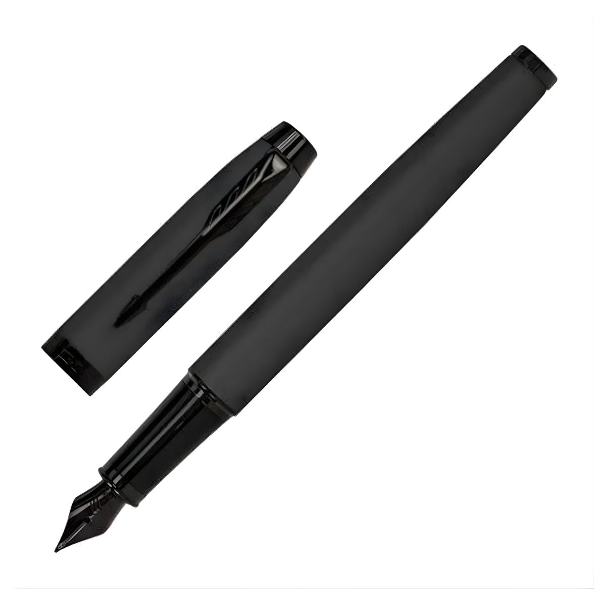 Pluma Fuente Parker Im Edición Achromatic Black Tinta Negra Negro Negro