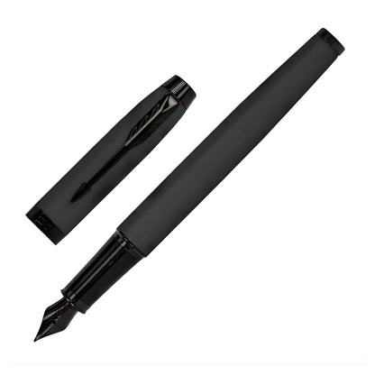 Pluma Fuente Parker Im Edición Achromatic Black Tinta Negra Negro Negro