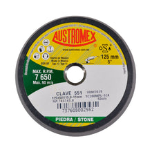 Copa abrasiva Shellac 125 x 50 x 15.9-11 mm pulido Carburo Silicio negro tamaño grano 280