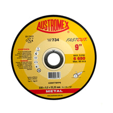 Disco abrasivo Austromex tipo 41 grano 30 de 230 x 3.2 x 22.23 mm METAL