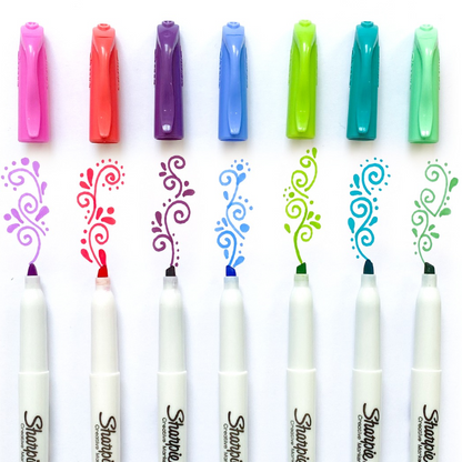Marcatextos Sharpie S Note Punta Cincel Tonos Pastel 12 Piezas