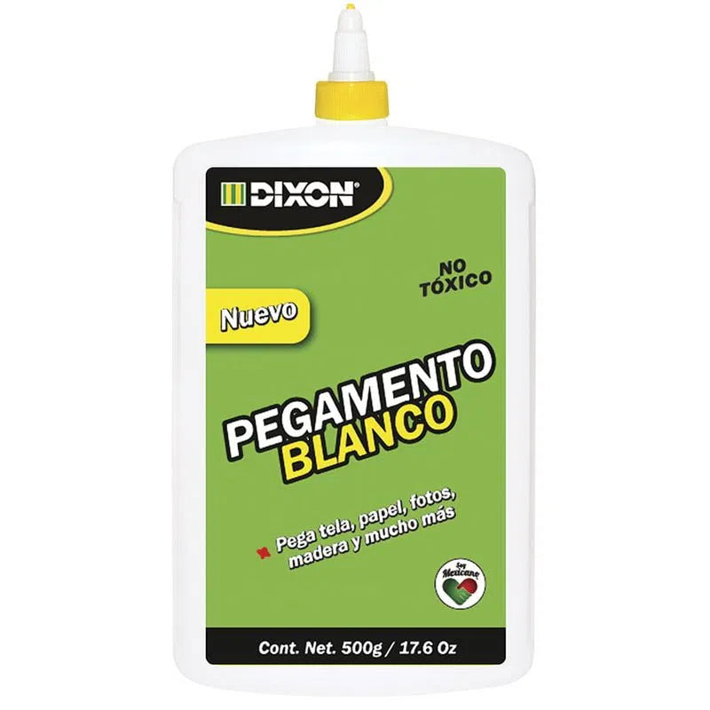 Pegamento Líquido Blanco Adhesivo Escolar Dixon 500g 1  Pieza