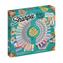 Plumones Marcadores Sharpie Punta Fina Vintage Travel 30 Piezas