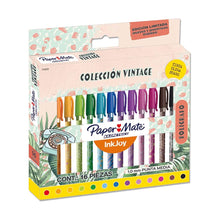 Bolígrafos de Colores Paper Mate Vintage Punta Media 1.0mm 16 Piezas