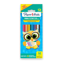 12 Lapices Colores Paper Mate Unipunta Redondos 3mm Colores Surtidos