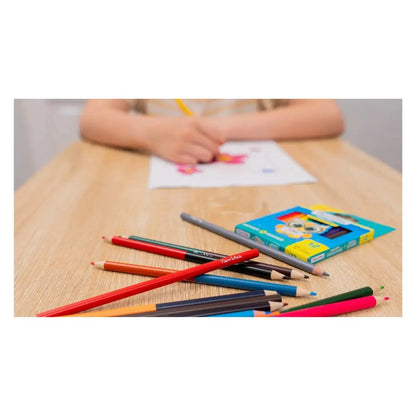 12 Lápices Colores Paper Mate Redondos Doble Punta 24 Colores - Papermate - vista lateral