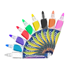 Marcadores Azor Vidrio Cristal Aquarelo Glass 8 Piezas