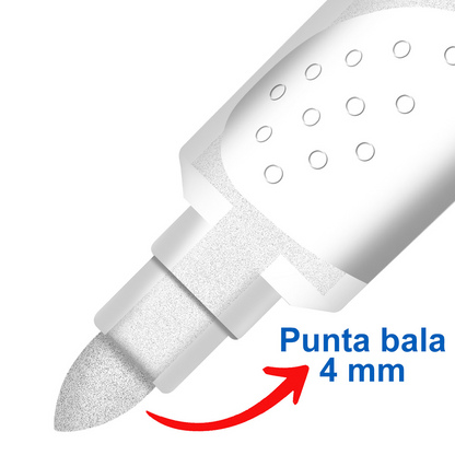 Marcadores Azor Vidrio Cristal Aquarelo Glass 8 Piezas