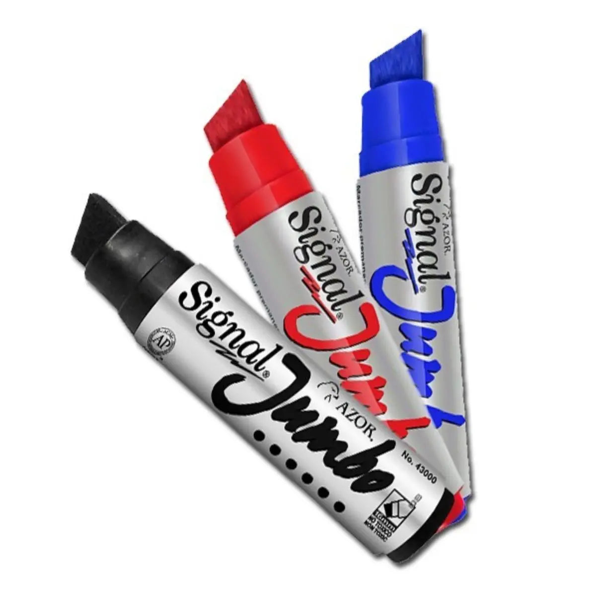 Plumon Permanente Azor Jumbo Signal Secado Rapido 1 Pieza Elige Color Azor