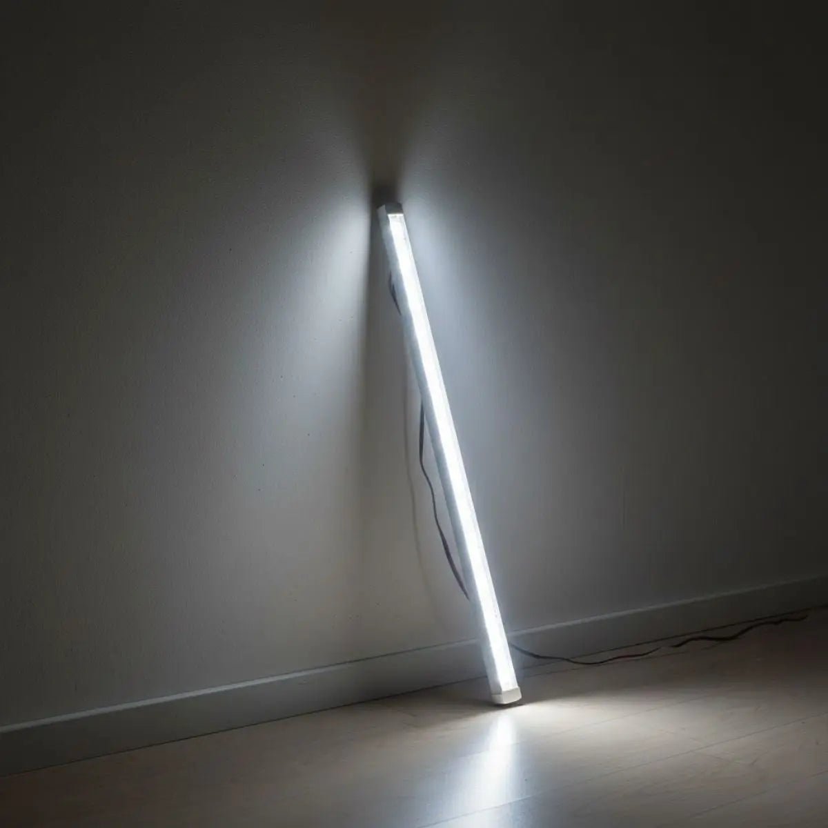 Luminaria Base Interior Aluminio Doble Línea LED COB Transparente 24 W Blanca Adir 3PZ - Adir - vista lateral