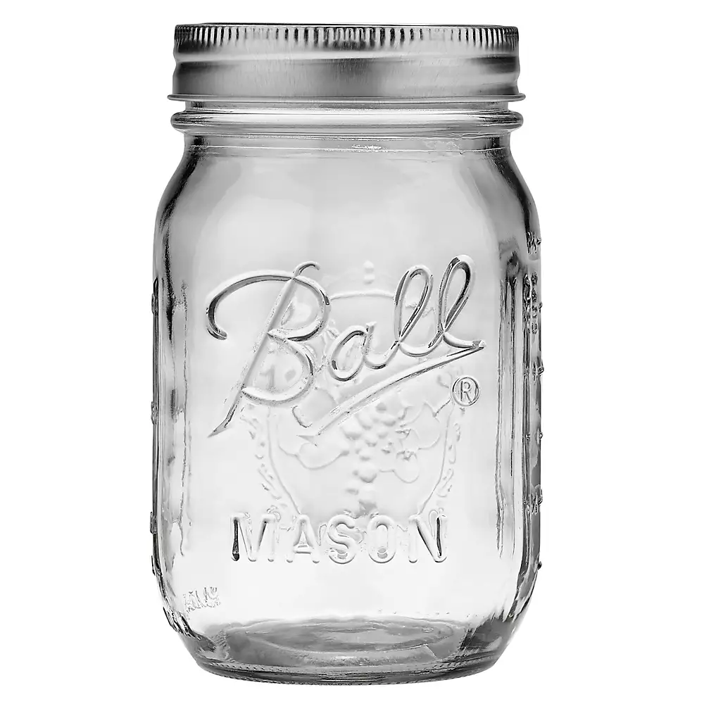 6 Pack Mason Jars Ball 16 Oz (6 Piezas) Boca Regular