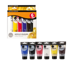 Pintura Acrílica Tubo Daler Rowney Simply Set 6 Colores 75ml