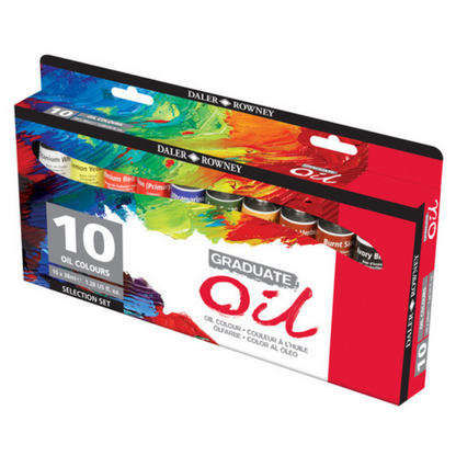 Set 10 Pinturas Al Óleo Tubo Graduate Oil Daler Rowney 38ml