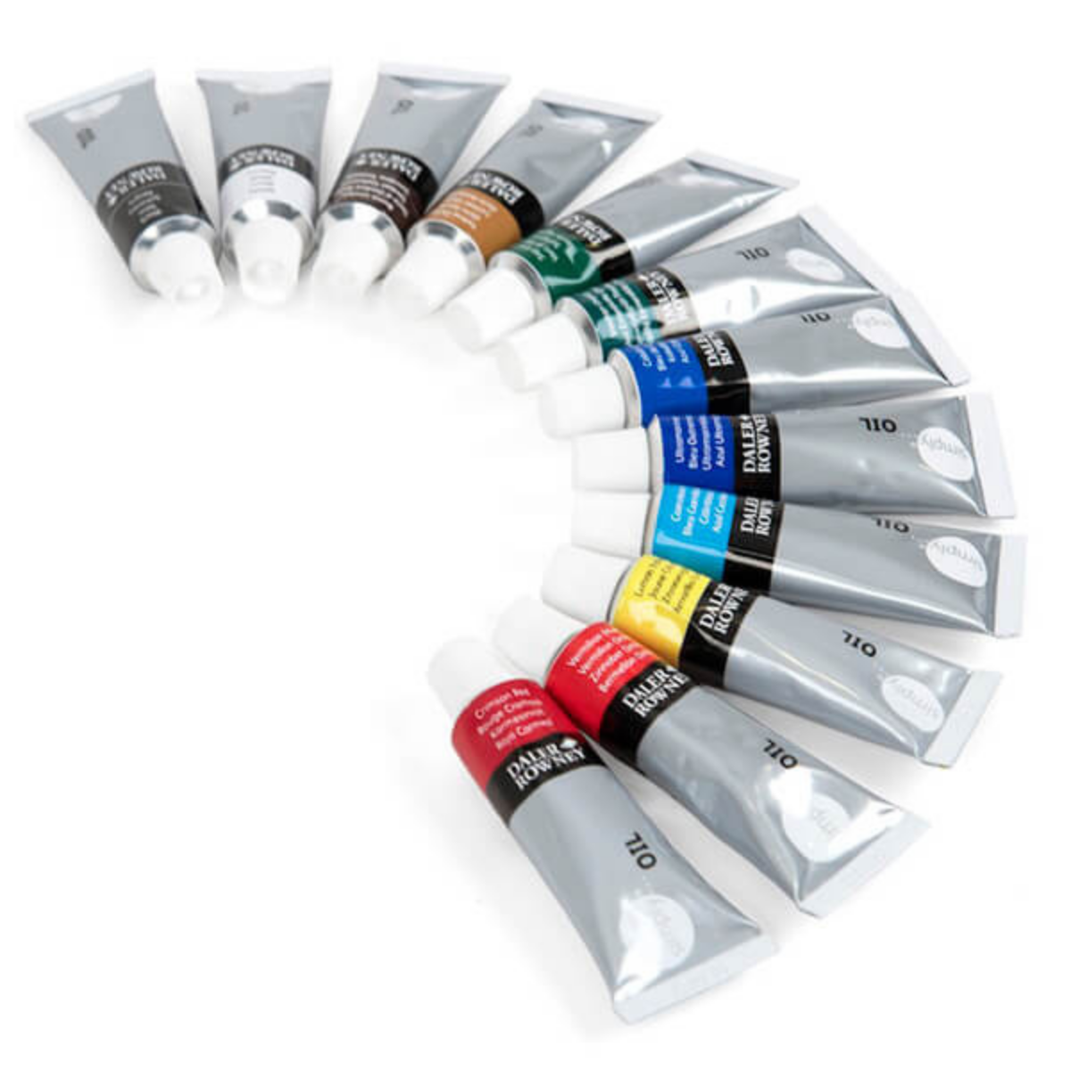 Set 12 Pinturas Óleo Tubo Estuche Daler Rowney Simply 12ml