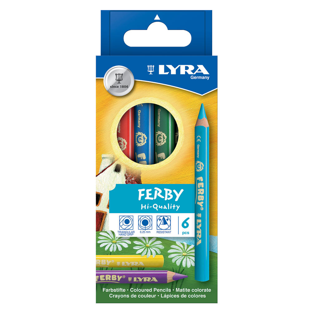 Lápices de Colores Lyra Ferby Triangulares Set 6 Piezas