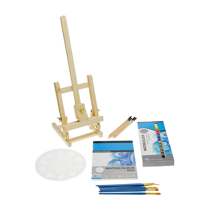 Set Pintura Acuarela Con Caballete Daler Rowney Simply 38 Piezas