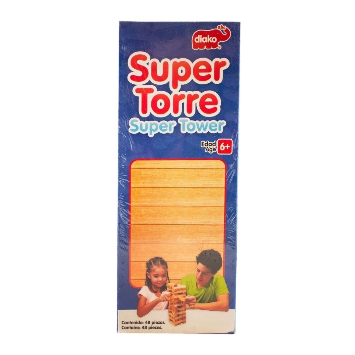 Super Torre Super Tower Diako Juego De Mesa Didáctico Jenga