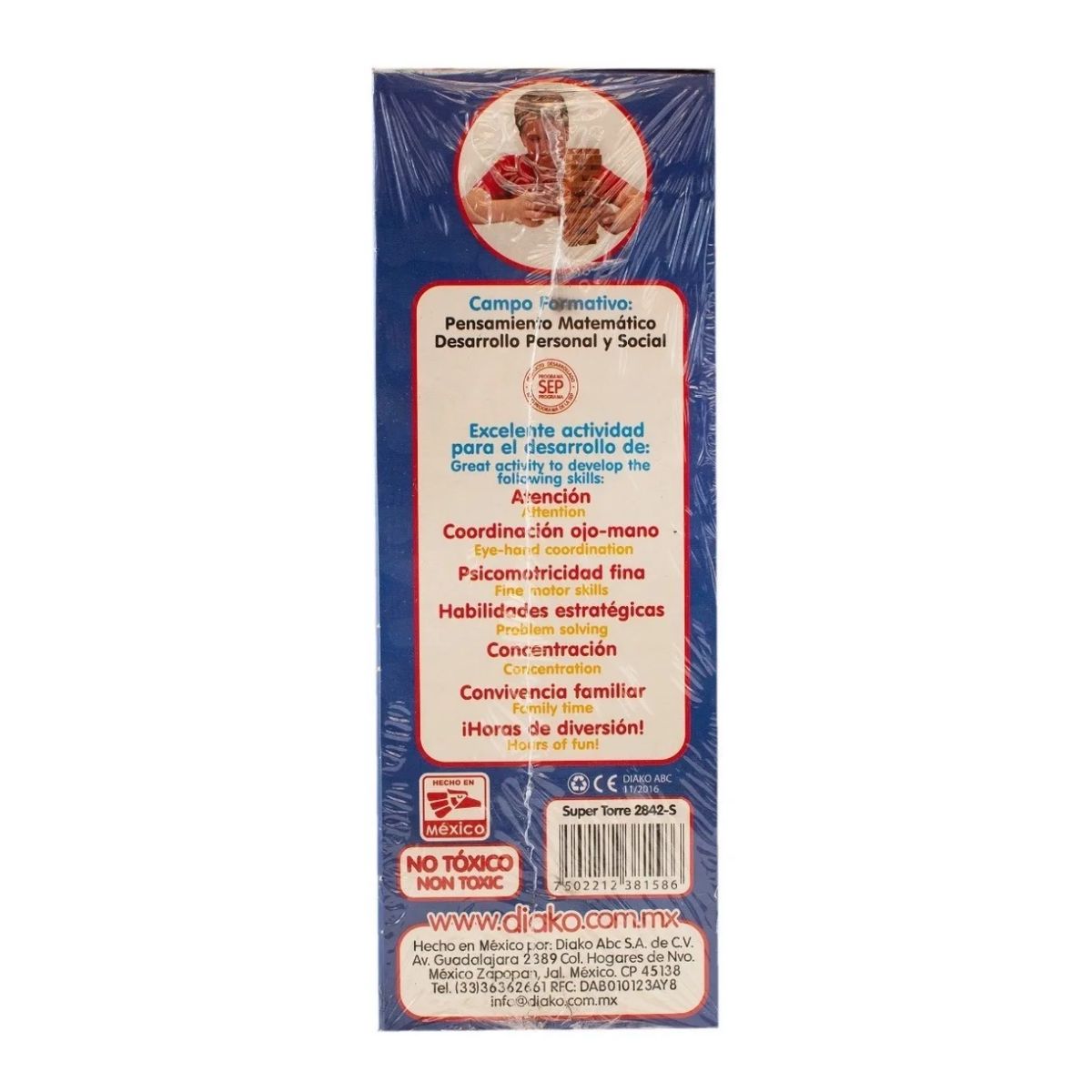 Super Torre Super Tower Diako Juego De Mesa Didáctico Jenga