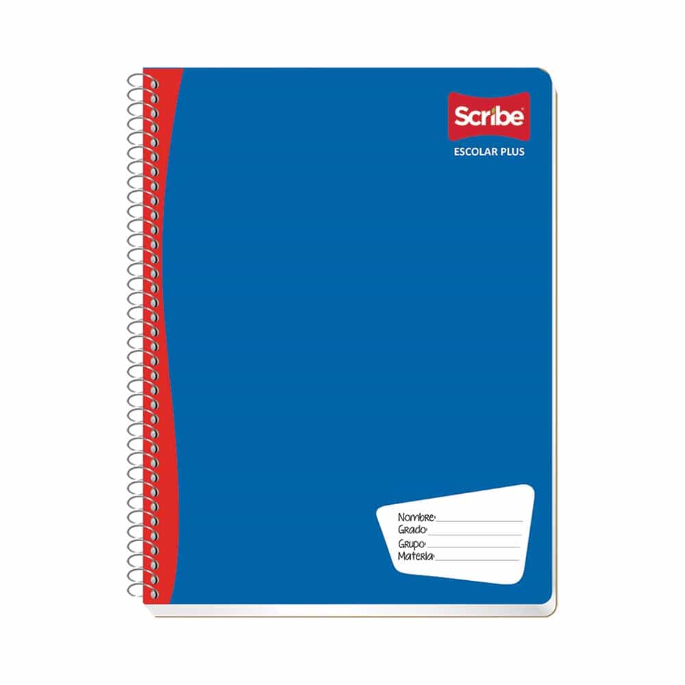 Cuaderno Profesional Scribe Escolar Con Espiral 100 hojas