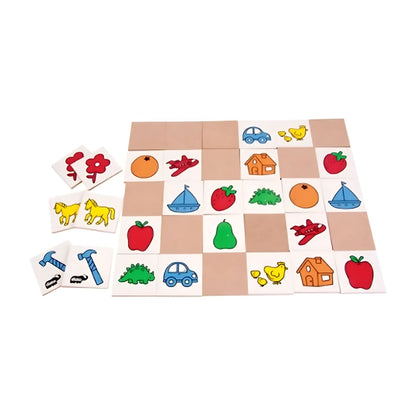 Juego De Memoria Piezas Madera Diako Juego Didáctico