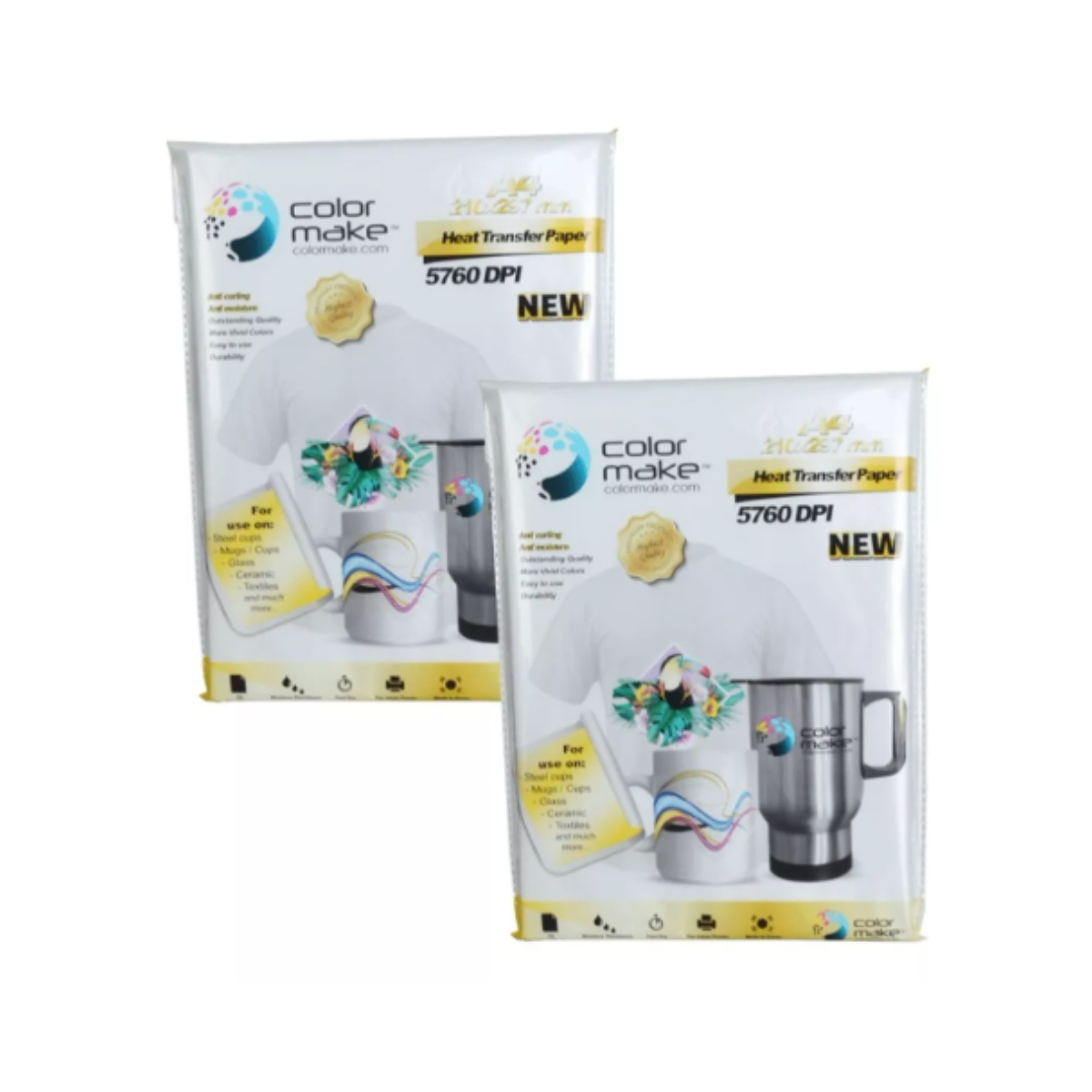 Papel Sublimación Premium 200 Hojas Carta 100gr Color Make