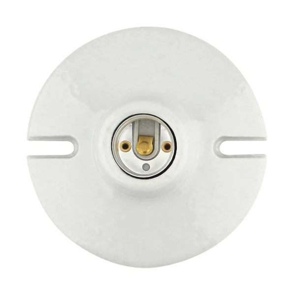 Portalámpara 4½" porcelana para techo Sanelec