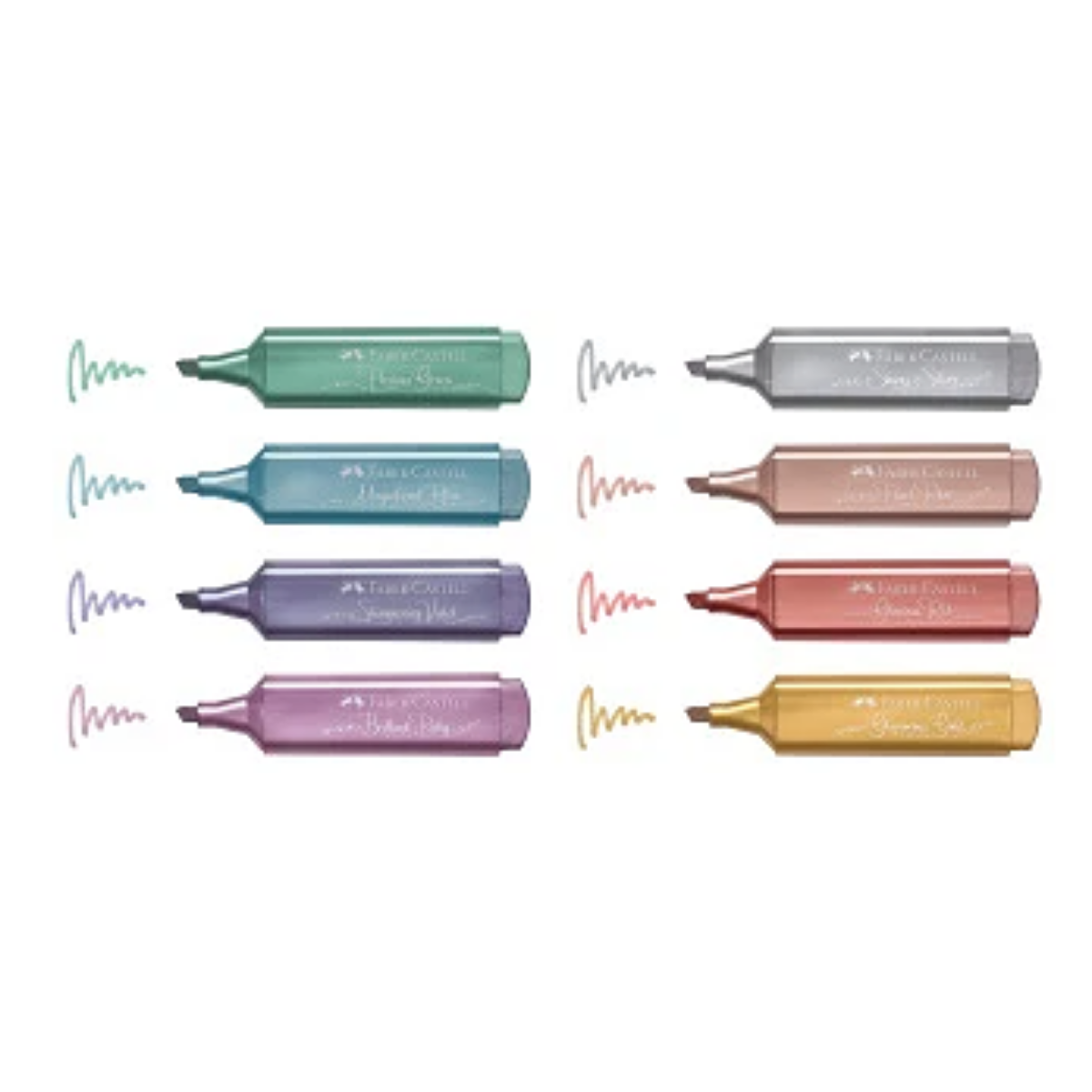 Marcador Efecto Metalico Faber Castell 8 Pz - MarchanteMX